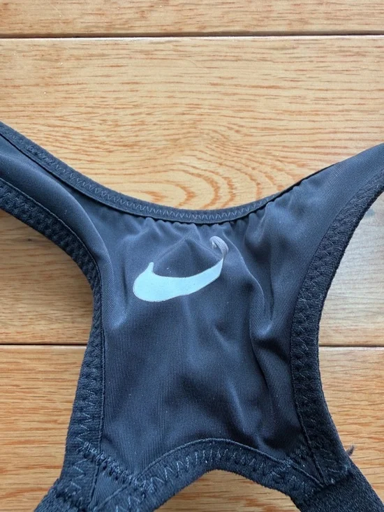 Nike Black Padded Racerback Sports Bra with Ventilation - Picture 3 of 4